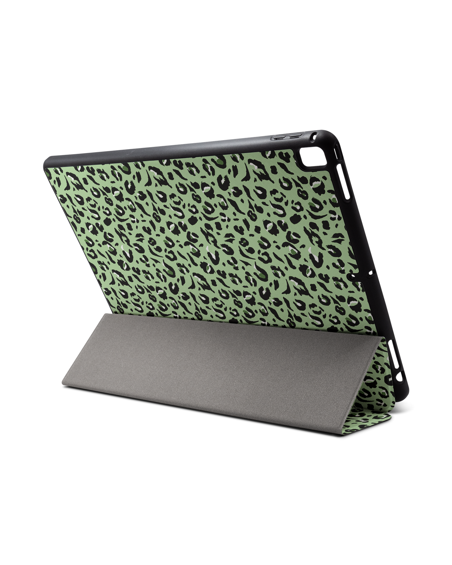 Mint Leopard iPad Hülle mit Stifthalter für Apple iPad Pro 2 12.9'' (2017): Aufgestellt im Querformat von hinten