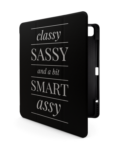 Classy Sassy iPad Hülle mit Stifthalter für Apple iPad Pro 6 12.9" (2022), Apple iPad Pro 5 12.9" (2021), Apple iPad Pro 4 12.9" (2020)
