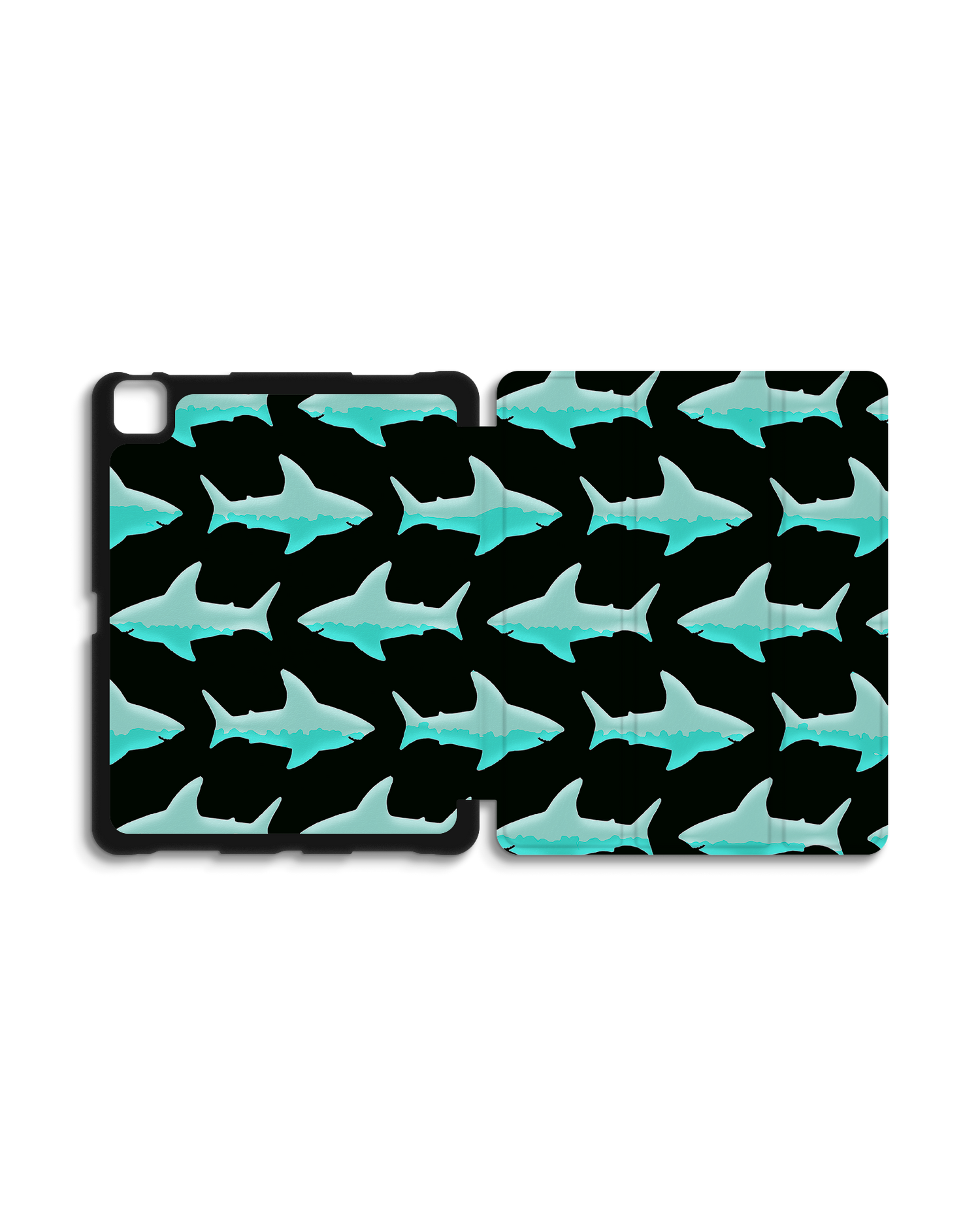 Neon Sharks iPad Hülle mit Stifthalter für Apple iPad Pro 6 12.9