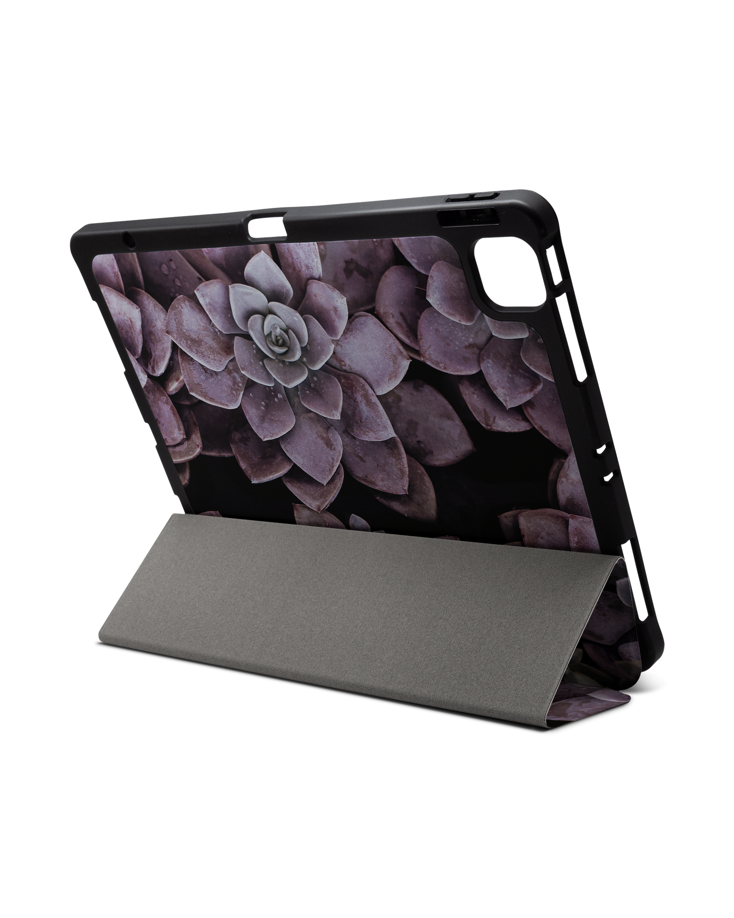 Purple Succulents iPad Hülle mit Stifthalter für Apple iPad Pro 6 12.9