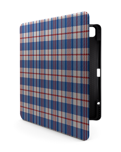Plaid Market Bag iPad Hülle mit Stifthalter für Apple iPad Pro 6 12.9" (2022), Apple iPad Pro 5 12.9" (2021), Apple iPad Pro 4 12.9" (2020)