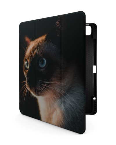 Siamese Cat iPad Hülle mit Stifthalter für Apple iPad Pro 6 12.9" (2022), Apple iPad Pro 5 12.9" (2021), Apple iPad Pro 4 12.9" (2020)