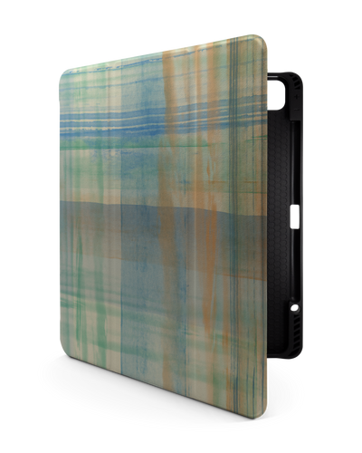Washed Out Plaid iPad Hülle mit Stifthalter für Apple iPad Pro 6 12.9" (2022), Apple iPad Pro 5 12.9" (2021), Apple iPad Pro 4 12.9" (2020)