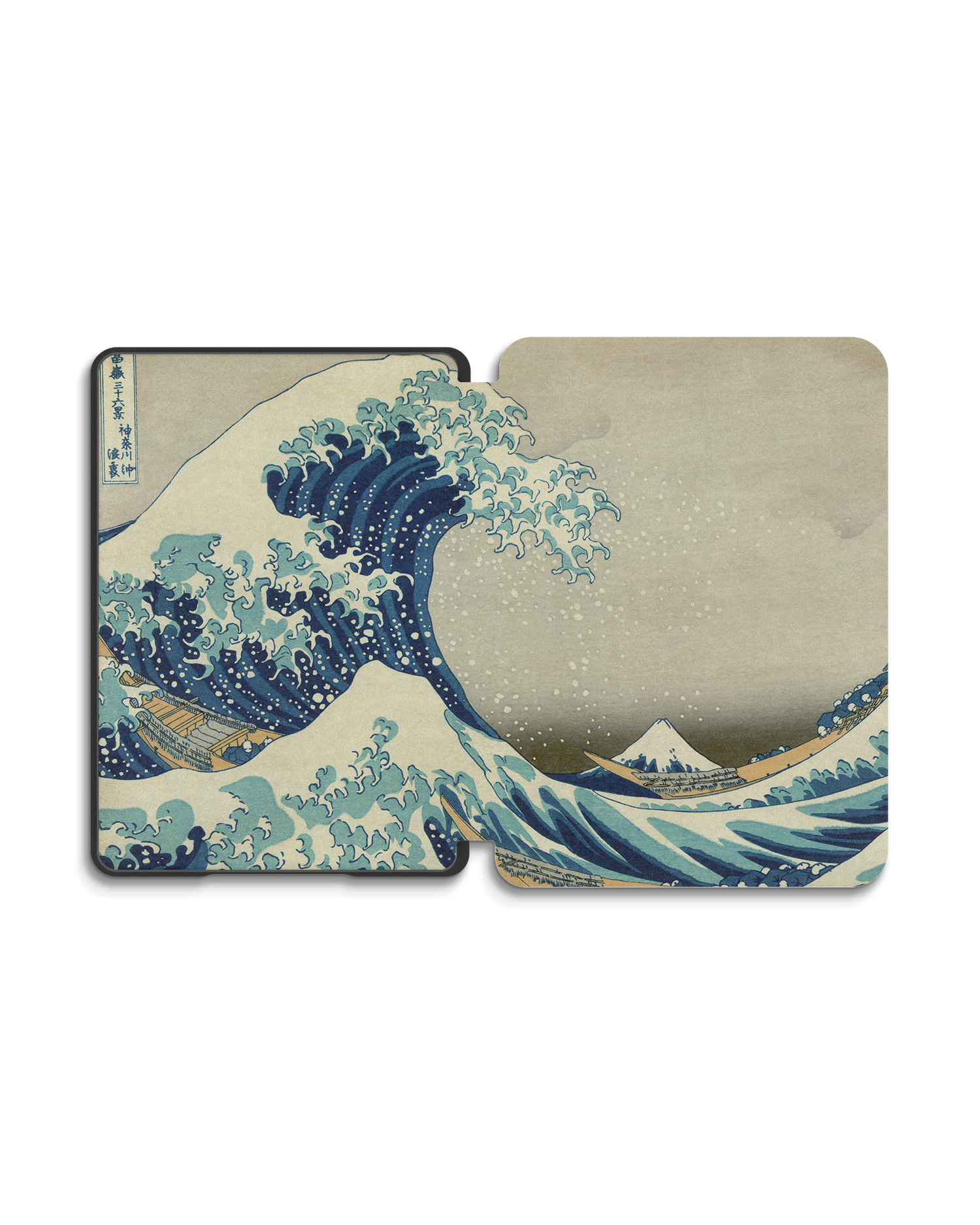 Great Wave Off Kanagawa By Hokusai eBook Reader Smart Case für Amazon New Kindle (2019): Geöffnet Außenansicht