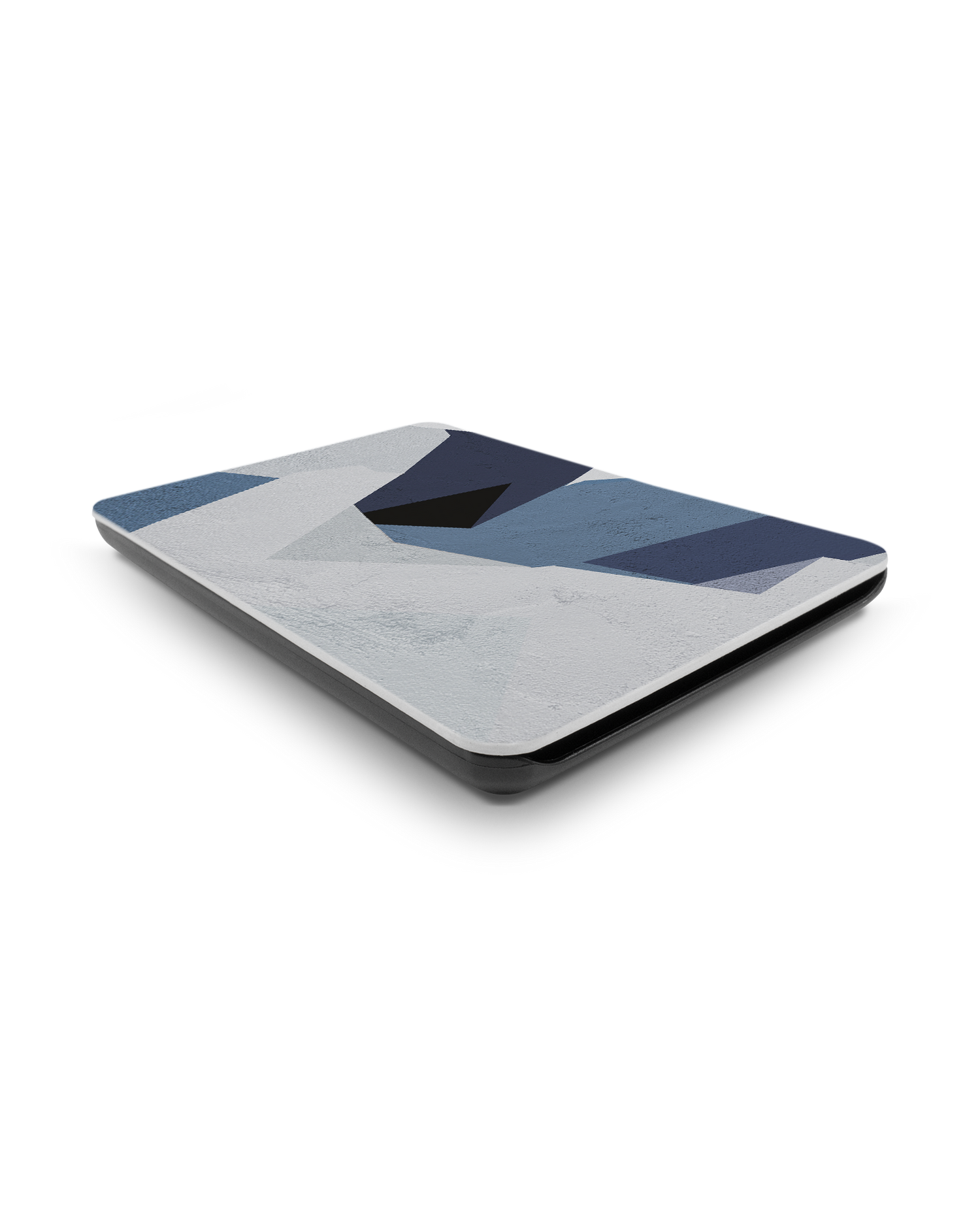 Geometric Camo Blue eBook Reader Smart Case für Amazon New Kindle (2019): Liegend