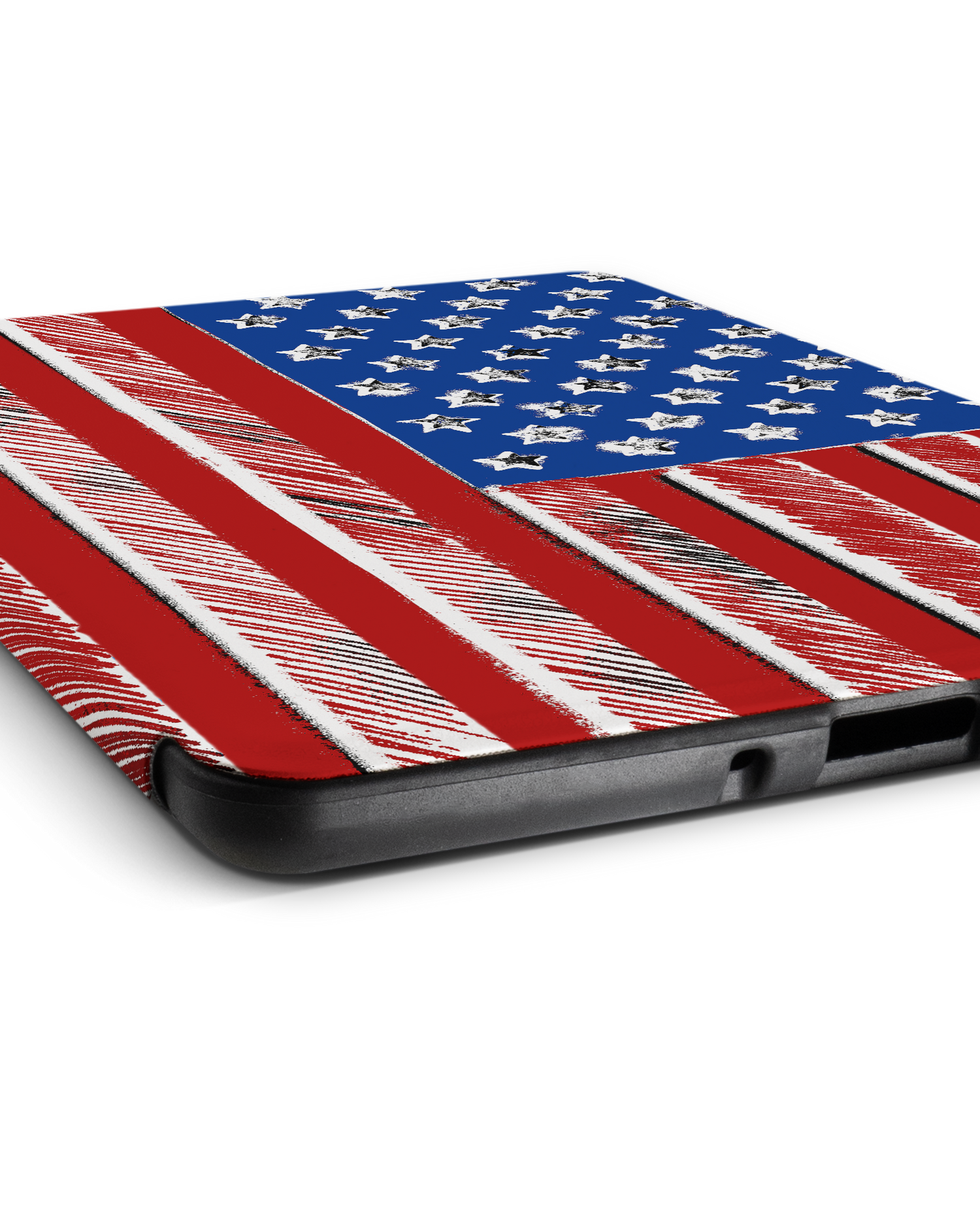 American Flag Color eBook-Reader Smart Case für Amazon Kindle Paperwhite 5 (2021), Amazon Kindle Paperwhite 5 Signature Edition (2021): Liegend