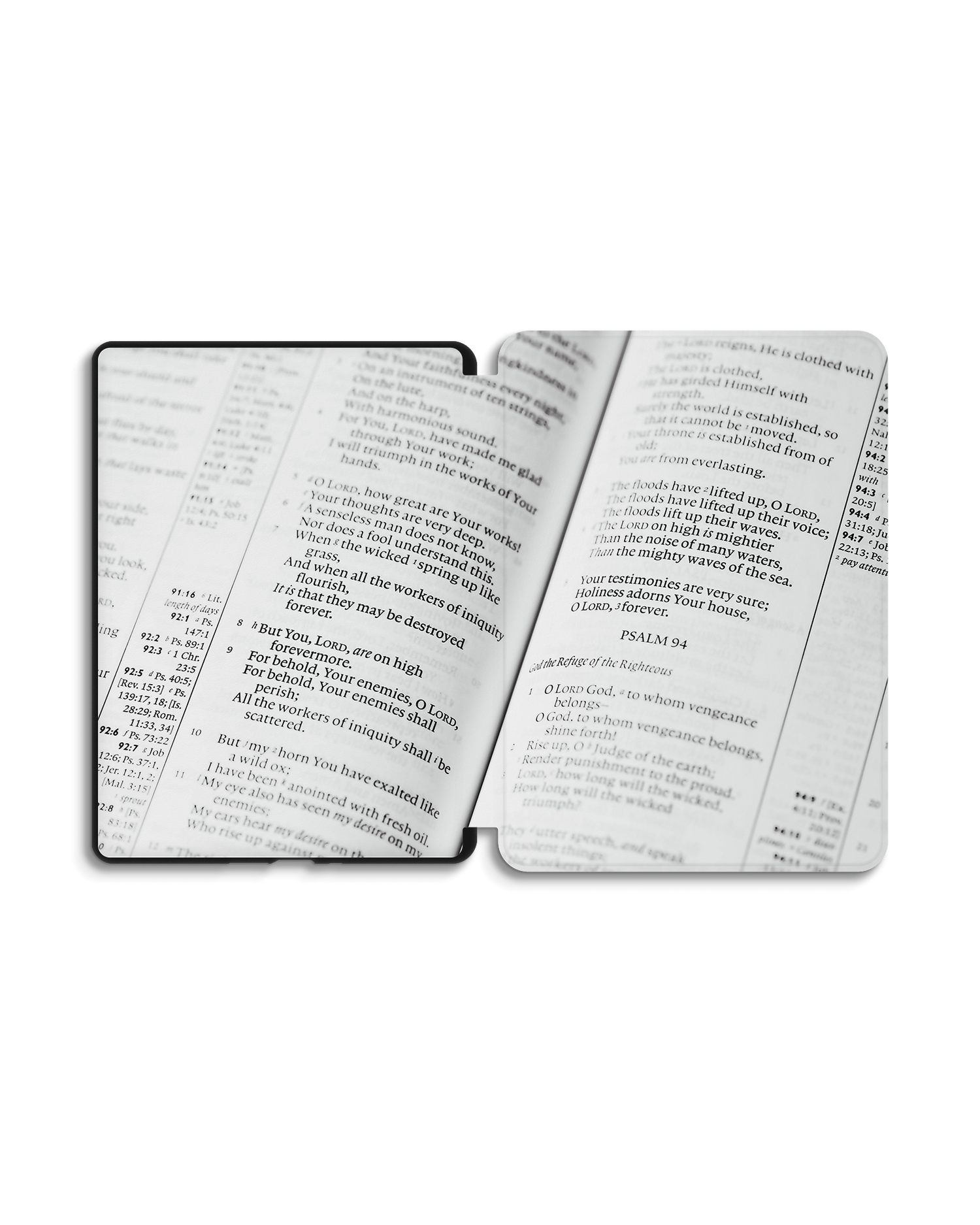 Bible Verse eBook-Reader Smart Case für Amazon Kindle Paperwhite 5 (2021), Amazon Kindle Paperwhite 5 Signature Edition (2021): Geöffnet Außenansicht