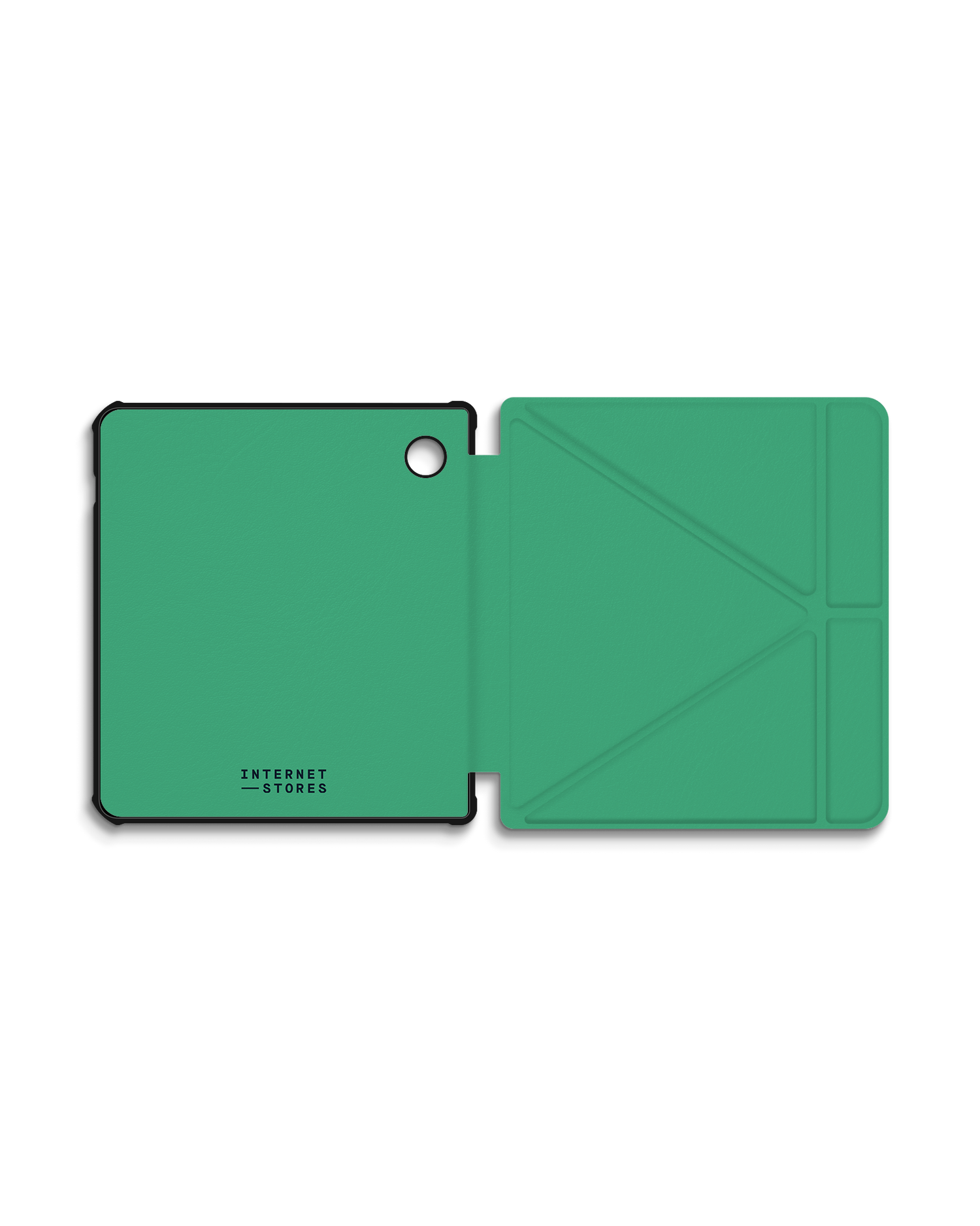 ISG Neon Green eBook-Reader Smart Case für tolino vision 5 (2019): Geöffnet Außenansicht