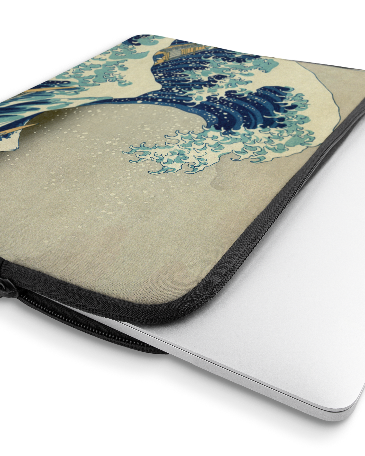 Great Wave Off Kanagawa By Hokusai Laptophülle 13 Zoll mit Gerät im Inneren