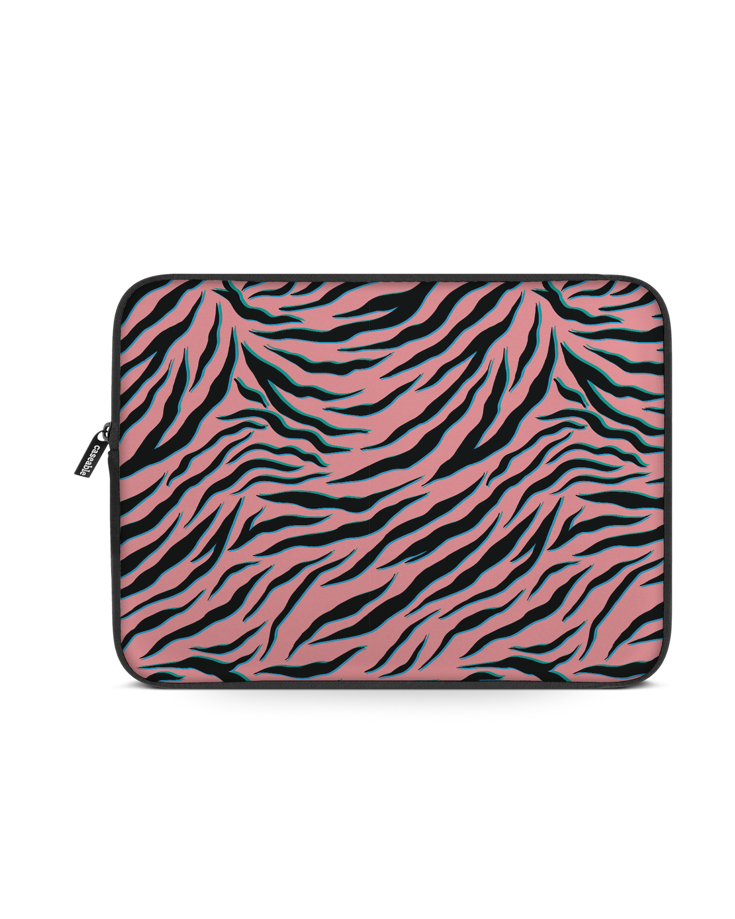 Pink Zebra Laptophülle 13 Zoll: Vorderansicht