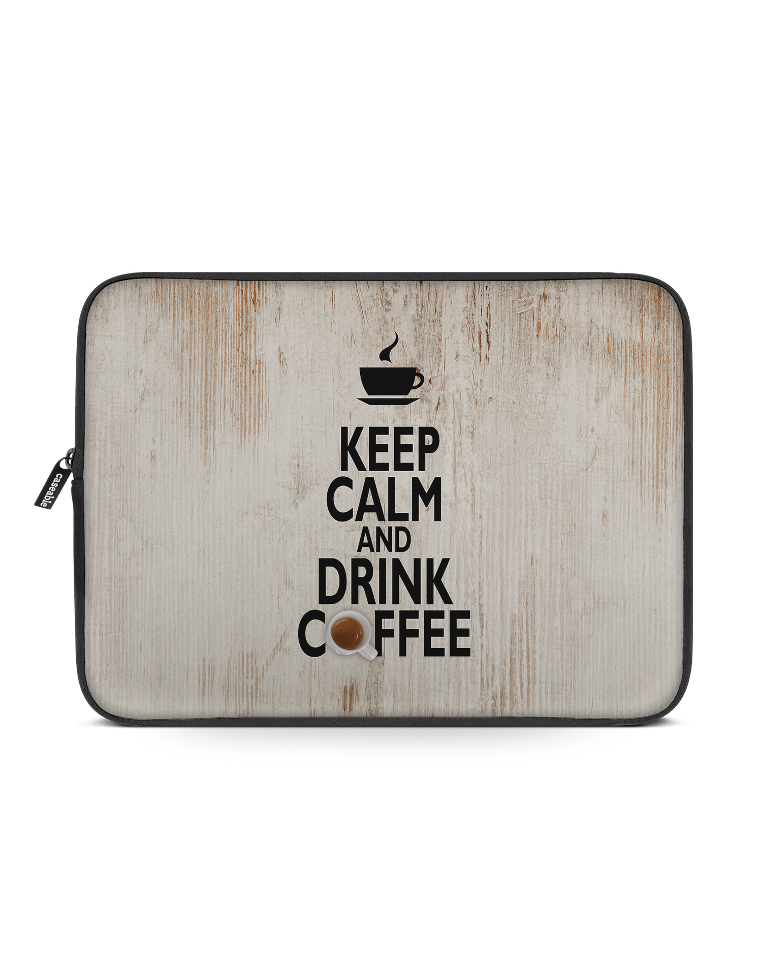 Drink Coffee Laptophülle 15 Zoll: Vorderansicht