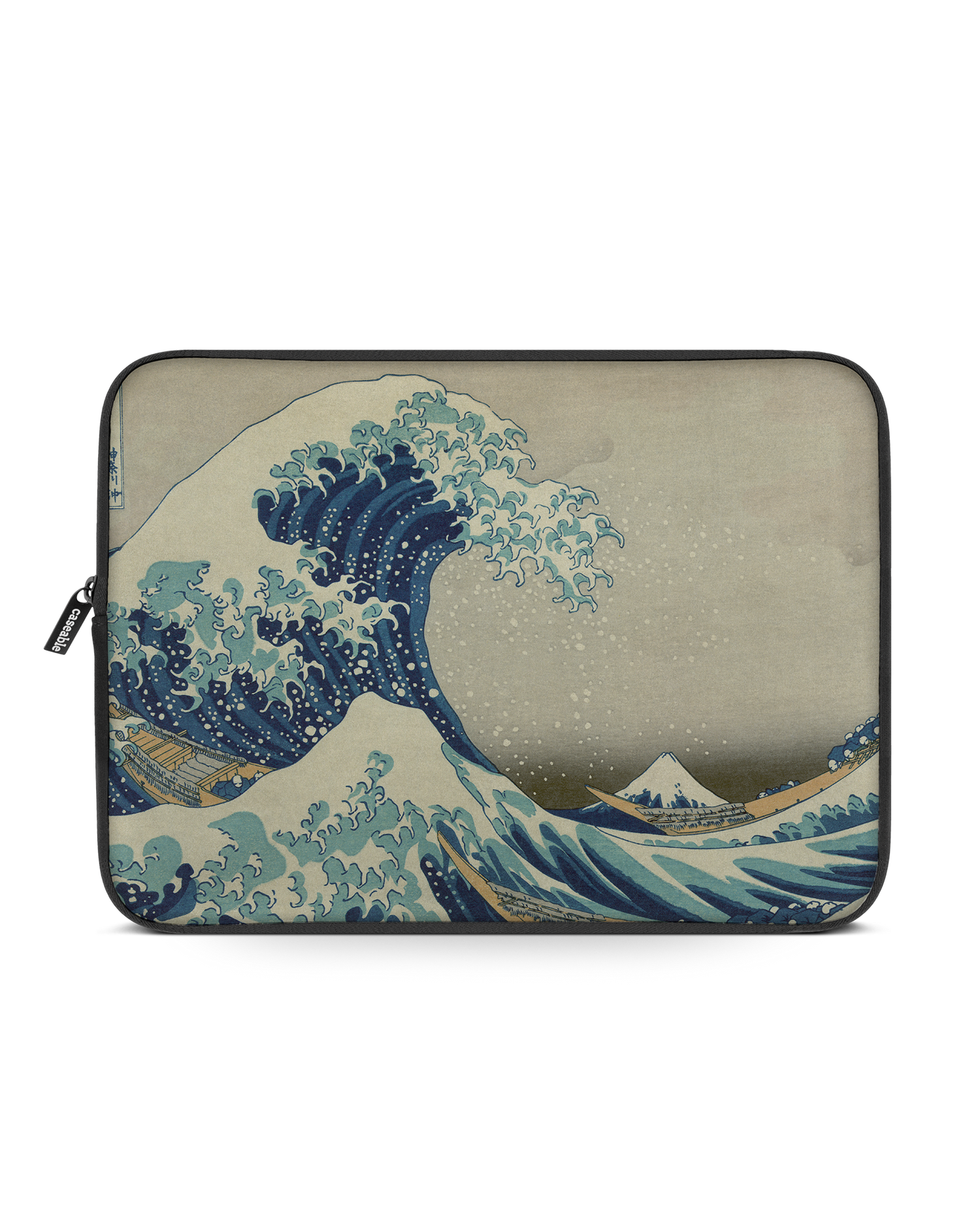 Great Wave Off Kanagawa By Hokusai Laptophülle 15 Zoll: Vorderansicht