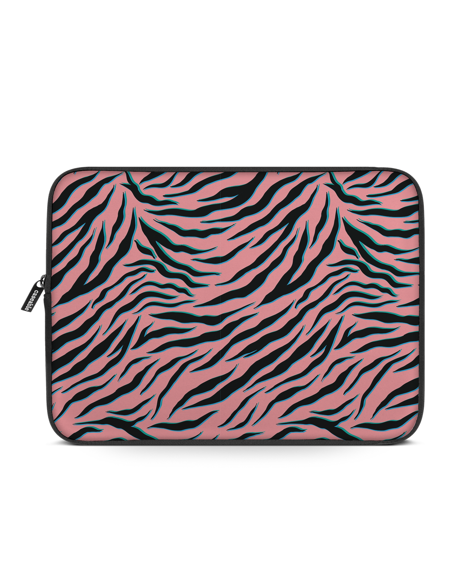 Pink Zebra Laptophülle 15 Zoll: Vorderansicht