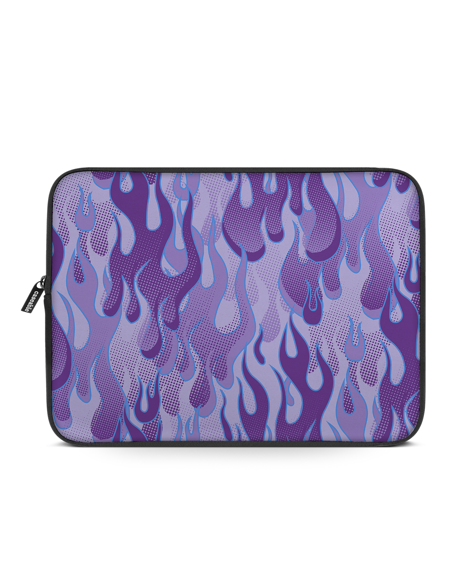 Purple Flames Laptophülle 15 Zoll: Vorderansicht