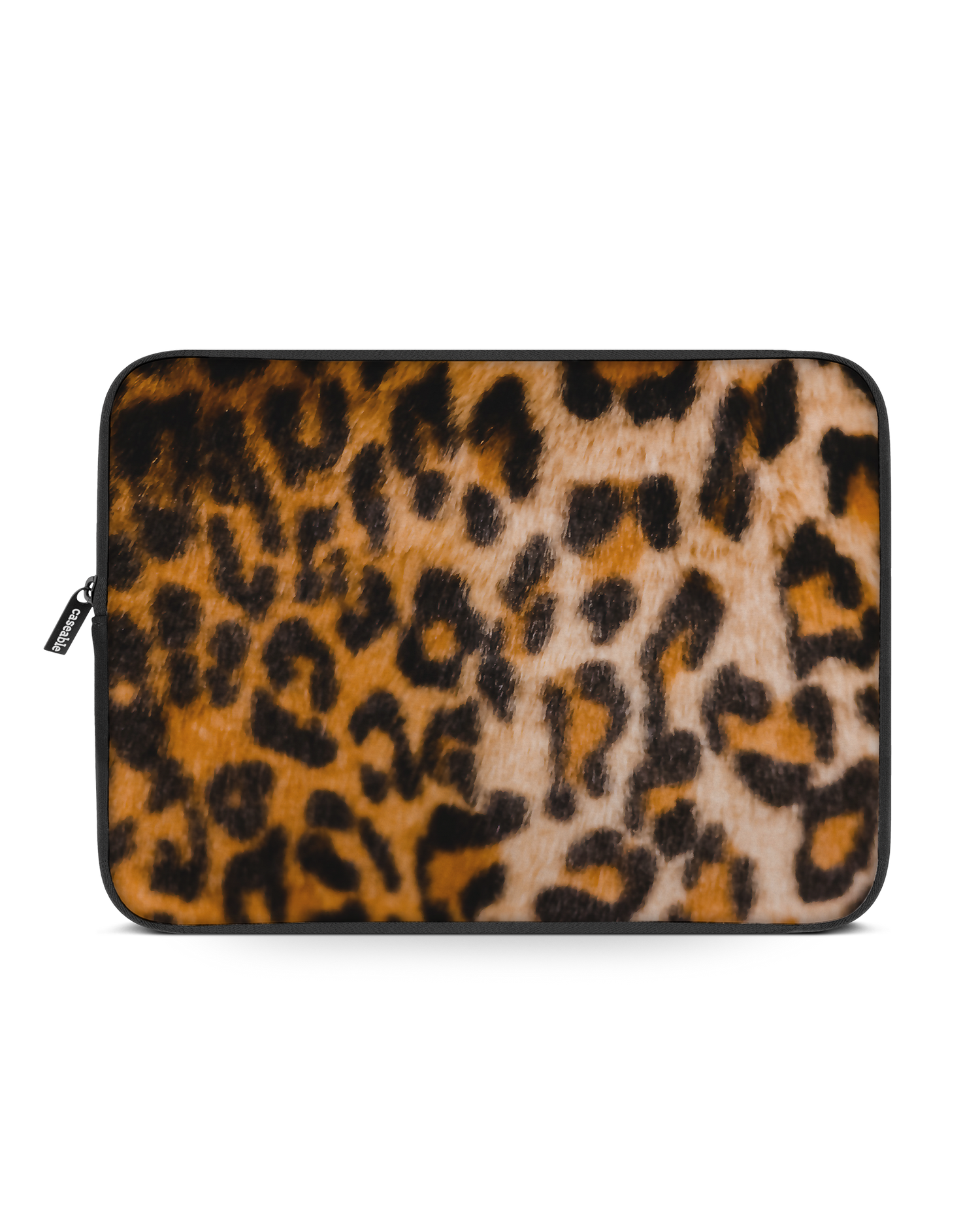 Leopard Pattern Laptophülle 15 Zoll: Vorderansicht