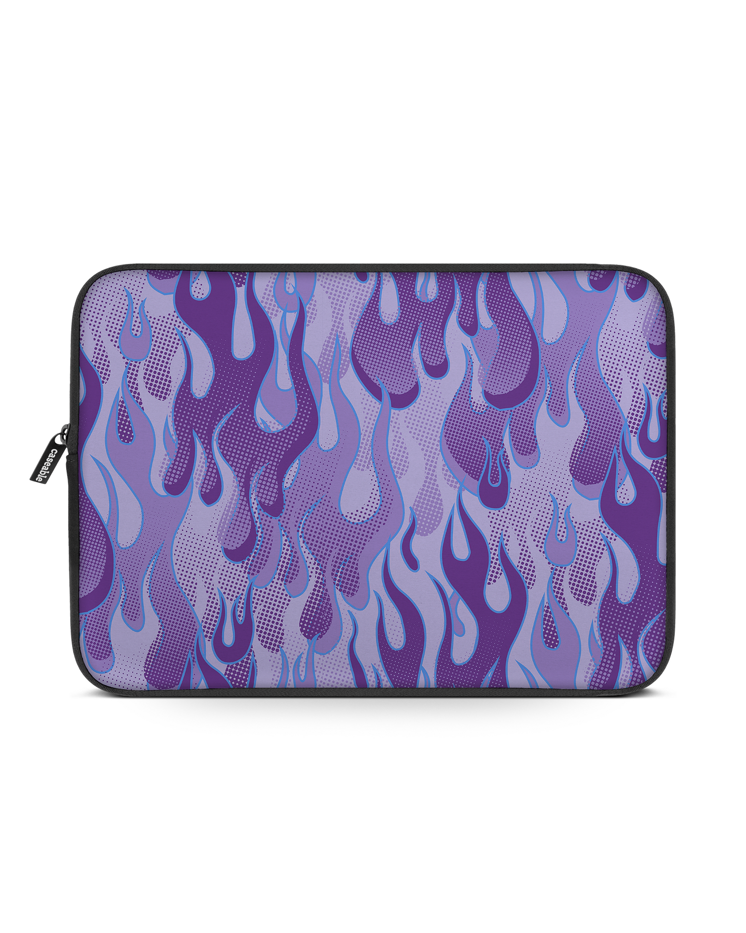 Purple Flames Laptophülle 16 Zoll: Vorderansicht