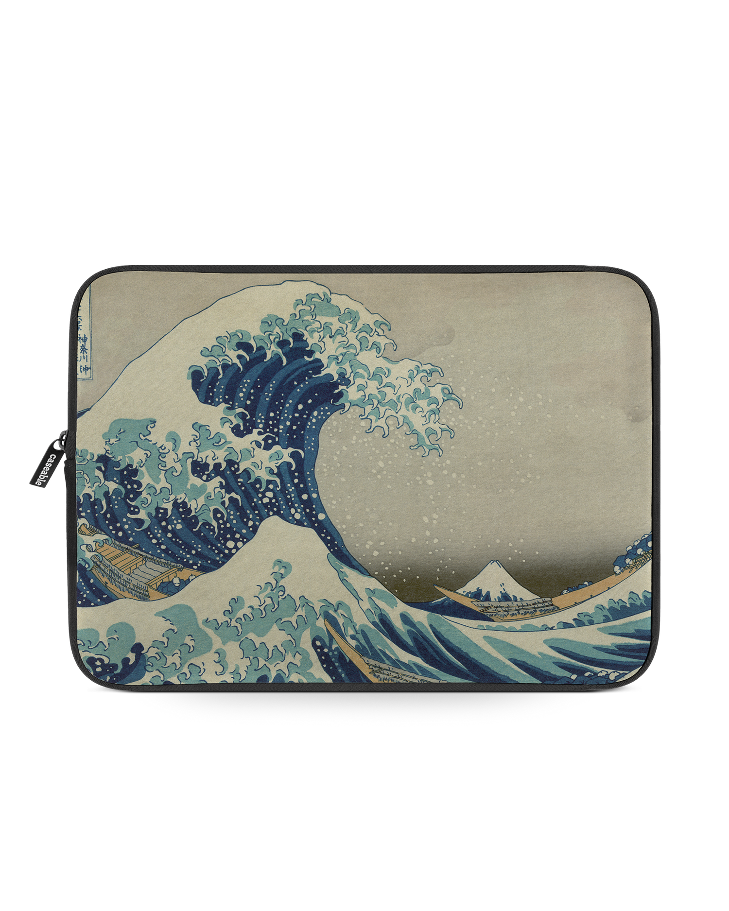 Great Wave Off Kanagawa By Hokusai Laptophülle 13-14 Zoll: Vorderansicht