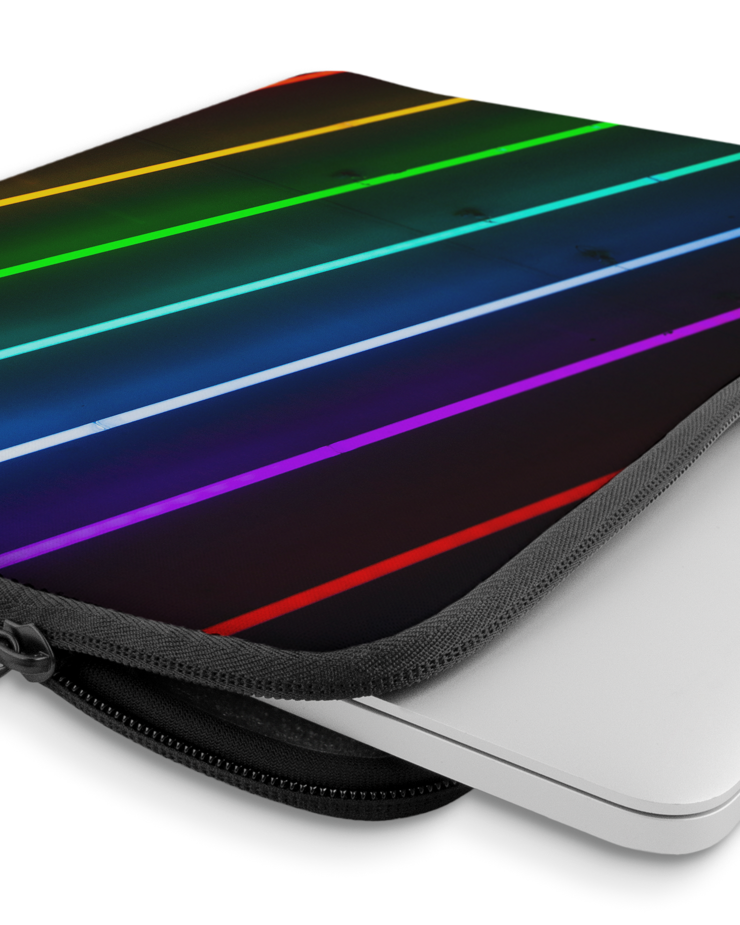 LGBTQ Laptophülle 13-14 Zoll mit Gerät im Inneren