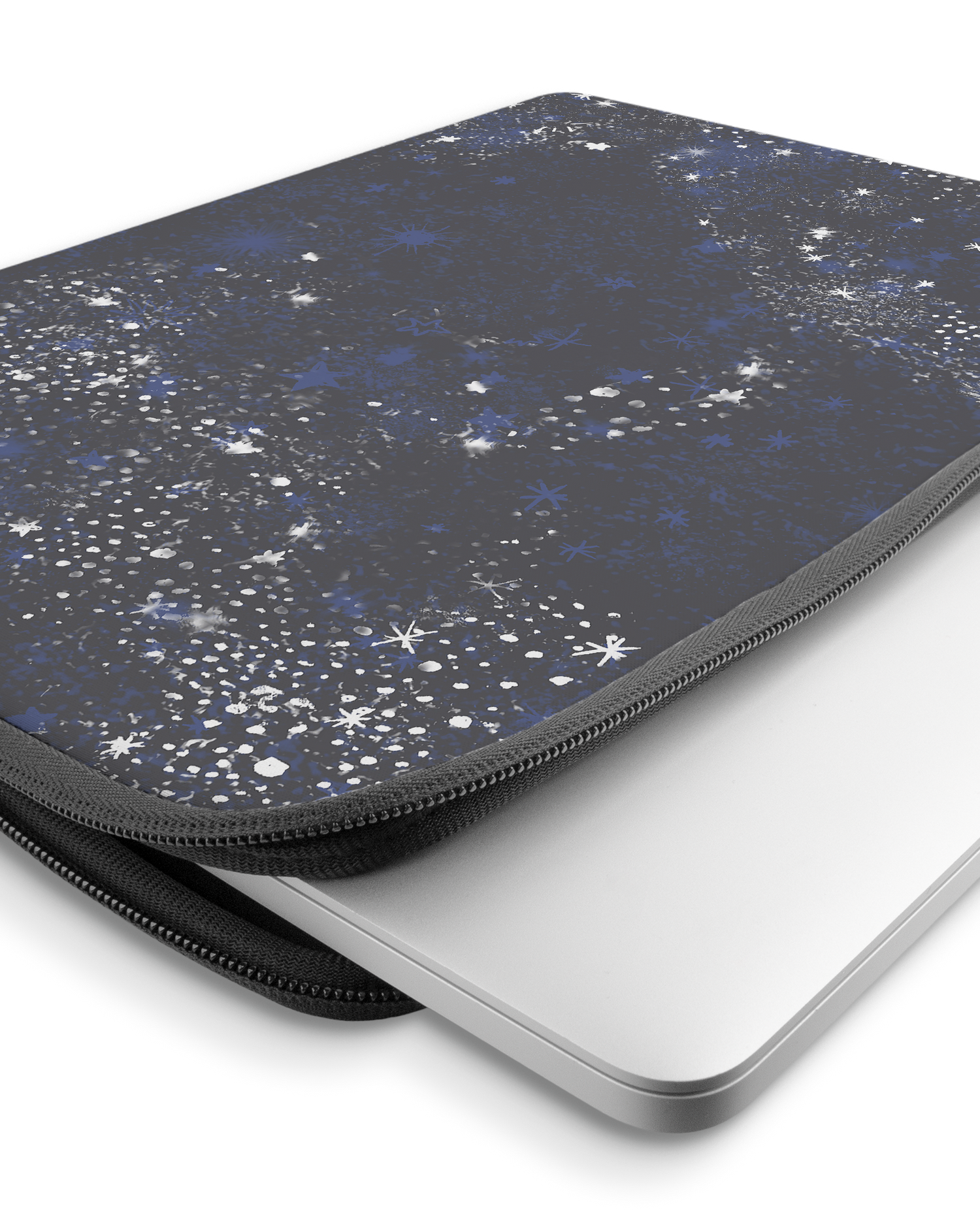 Starry Night Sky Laptophülle 15-16 Zoll mit Gerät im Inneren