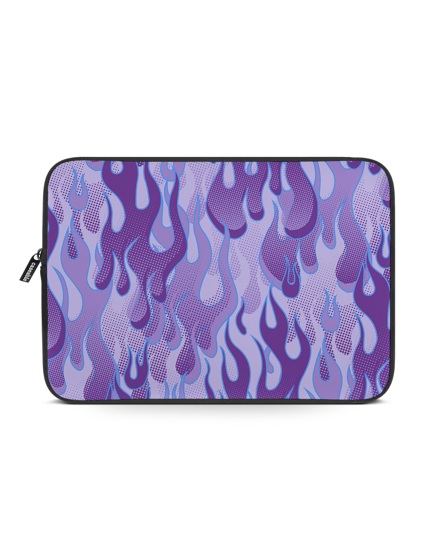 Purple Flames Laptophülle 15-16 Zoll: Vorderansicht