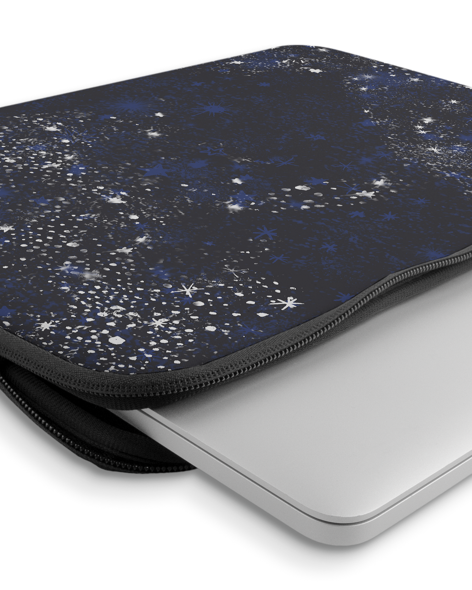 Starry Night Sky Laptophülle 14-15 Zoll mit Gerät im Inneren