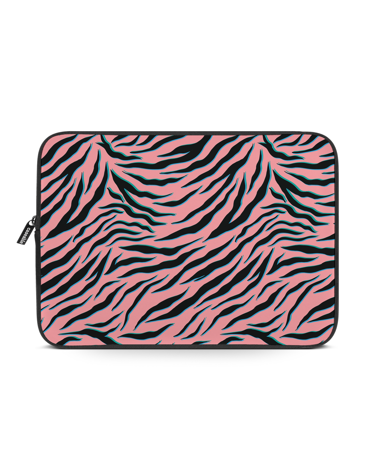 Pink Zebra Laptophülle 14-15 Zoll: Vorderansicht