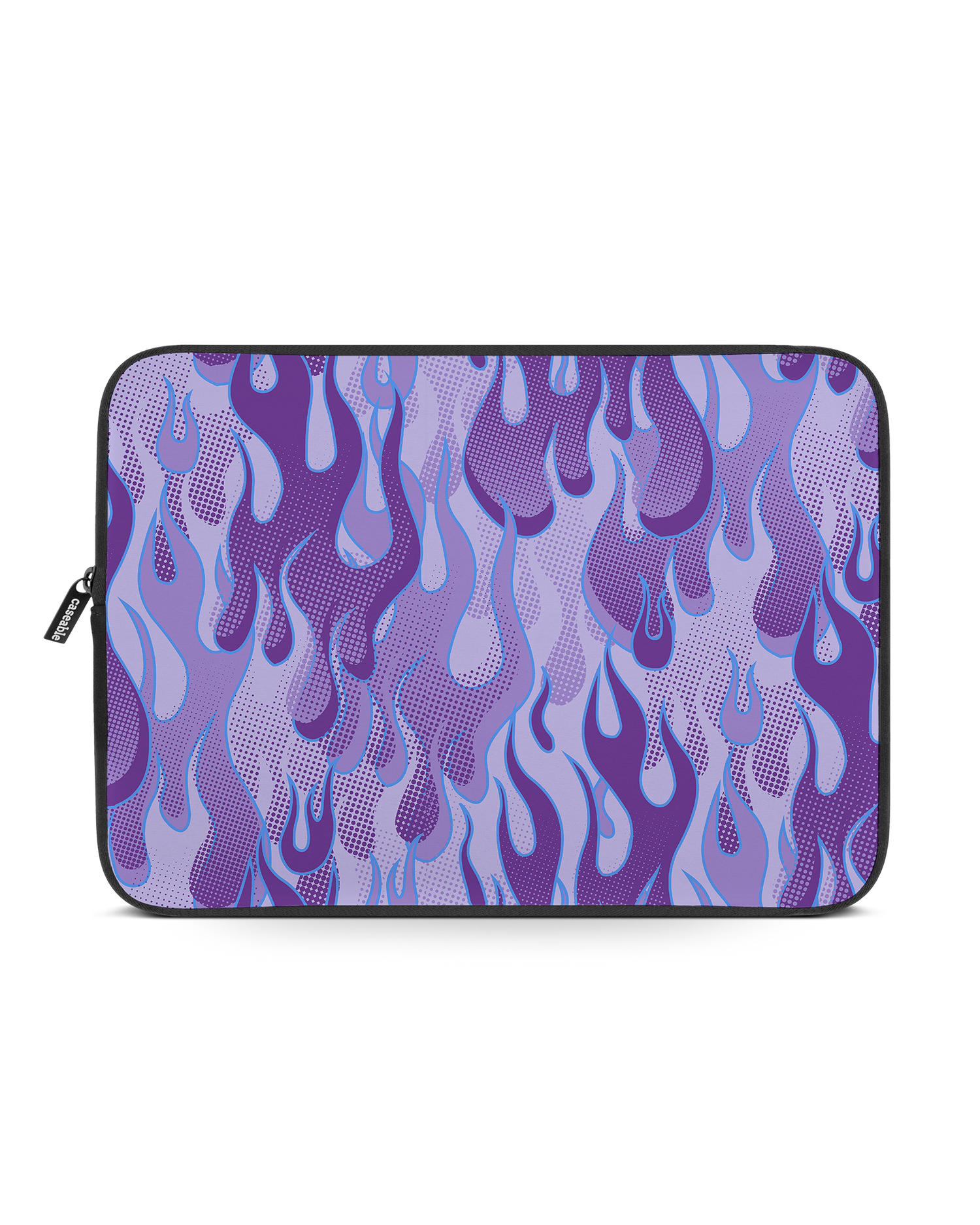 Purple Flames Laptophülle 14-15 Zoll: Vorderansicht