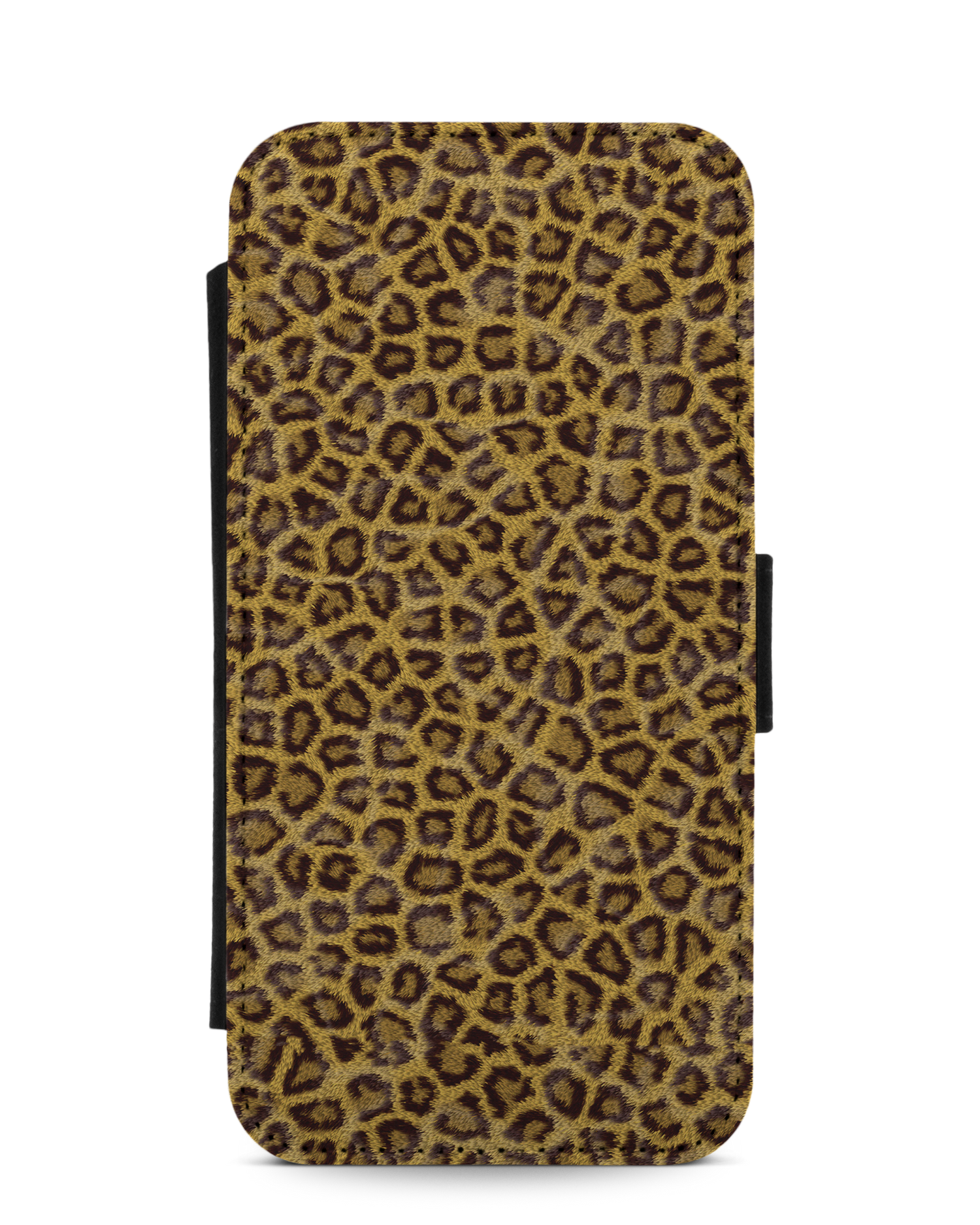 Leopard Skin Handy Klapphülle Apple iPhone 12, Apple iPhone 12 Pro: Vorderansicht
