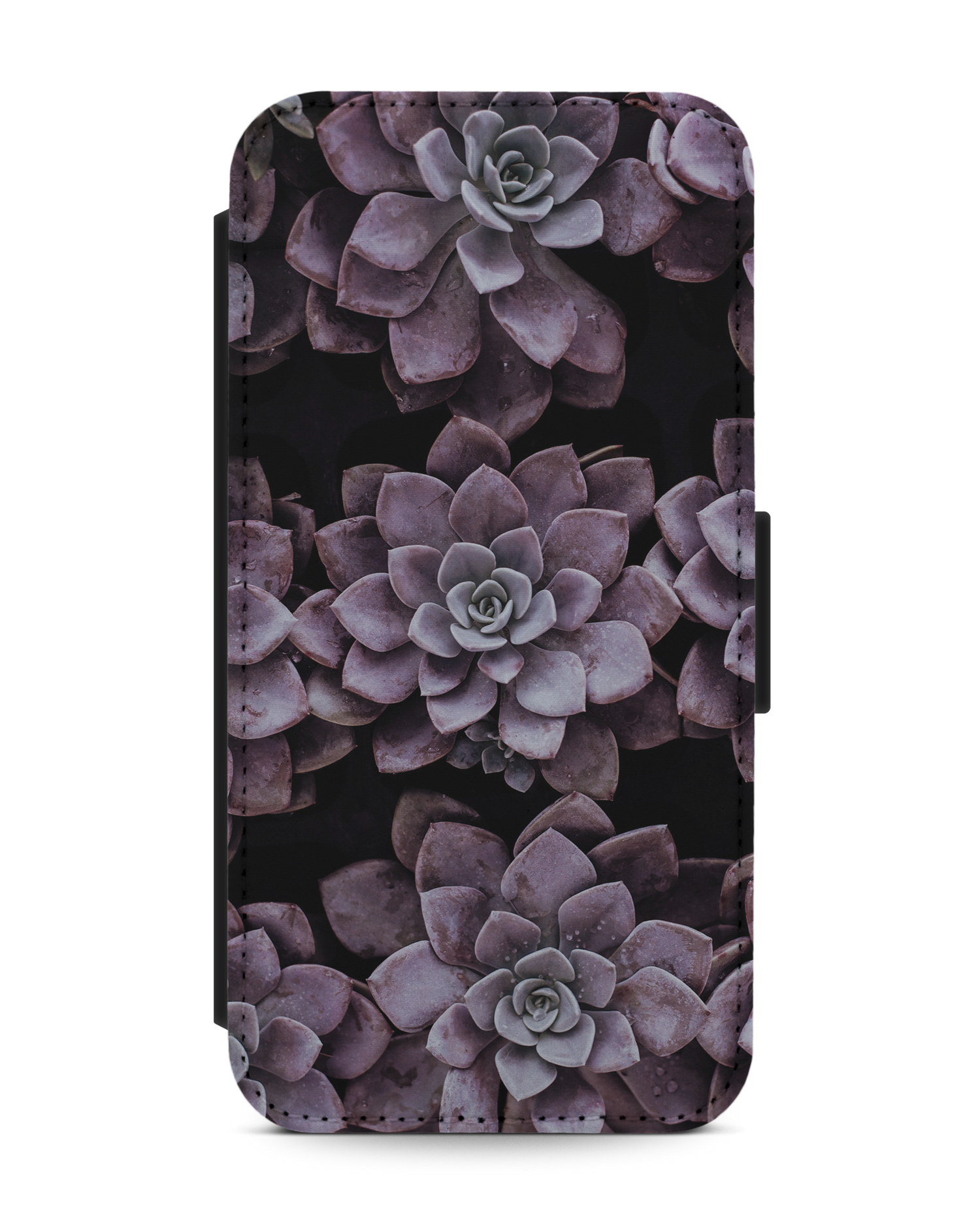 Purple Succulents Handy Klapphülle Apple iPhone 13 Pro: Vorderansicht