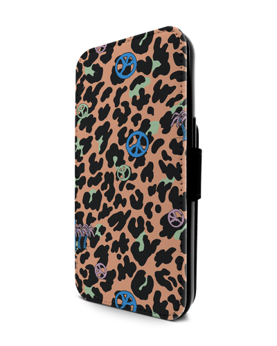 Leopard Peace Palms Handy Klapphülle Apple iPhone 13 Pro