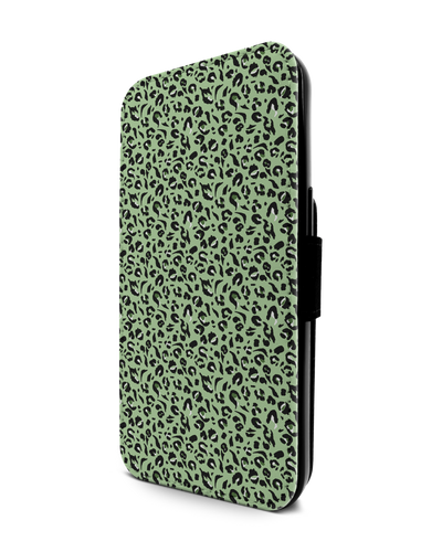 Mint Leopard Handy Klapphülle Apple iPhone 13 Pro