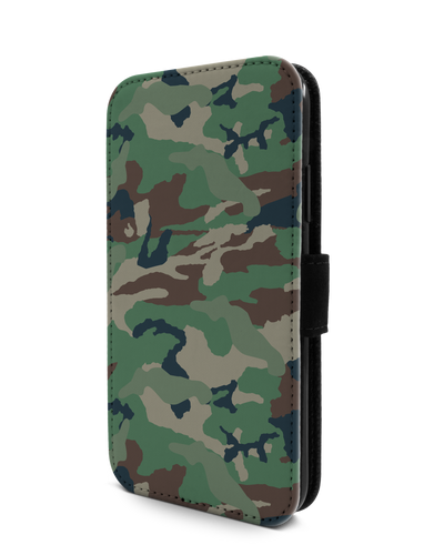 Green and Brown Camo Handy Klapphülle Apple iPhone 11