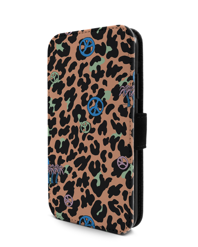 Leopard Peace Palms Handy Klapphülle Apple iPhone 11