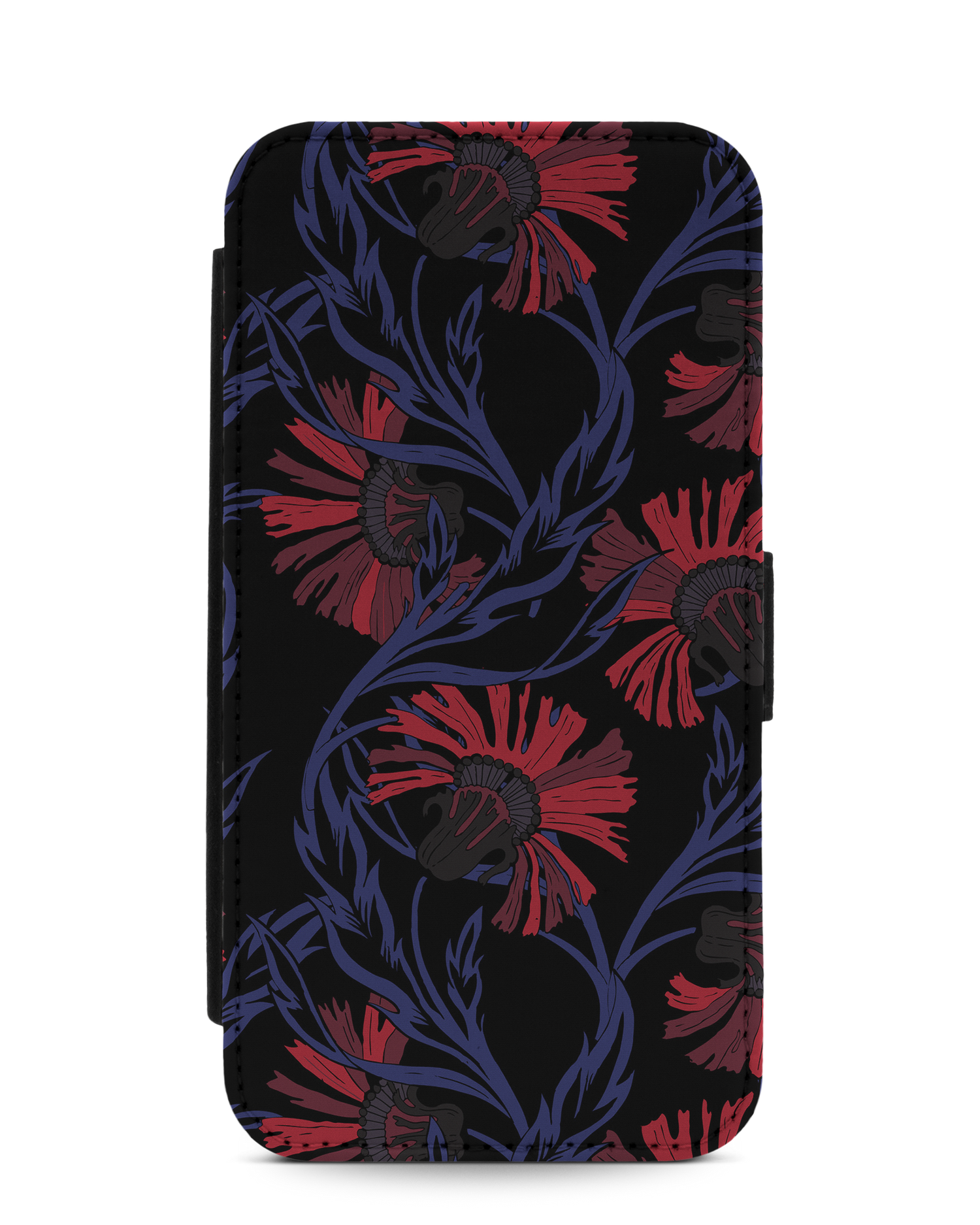 Midnight Floral Handy Klapphülle Apple iPhone 11 Pro Max: Vorderansicht