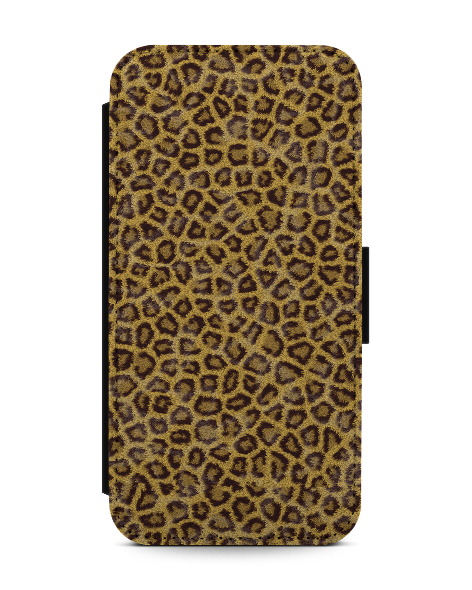 Leopard Skin Handy Klapphülle Apple iPhone 13 mini: Vorderansicht