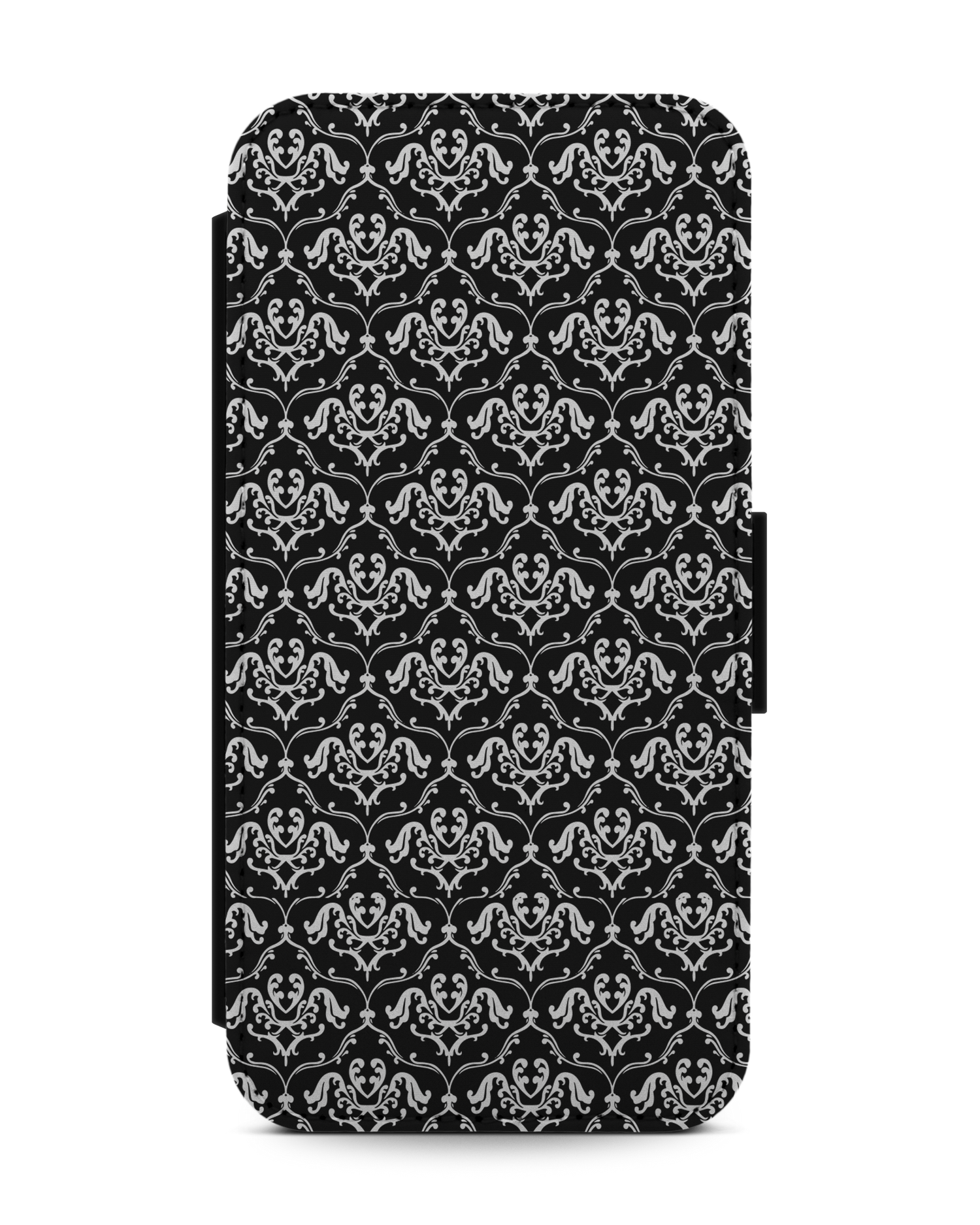 Black French Lillies Handy Klapphülle Apple iPhone 13 mini: Vorderansicht
