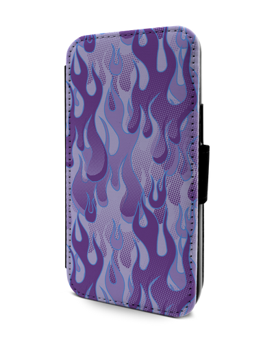 Purple Flames Handy Klapphülle Apple iPhone 13 mini