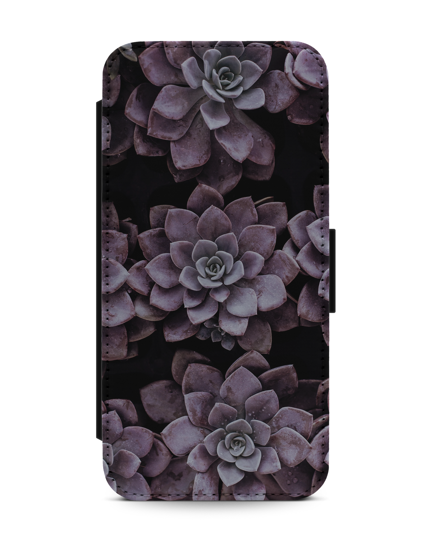 Purple Succulents Handy Klapphülle Apple iPhone 13 Pro Max: Vorderansicht