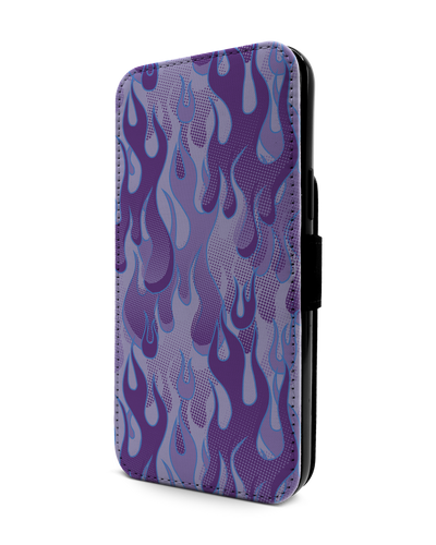 Purple Flames Handy Klapphülle Apple iPhone 13 Pro Max