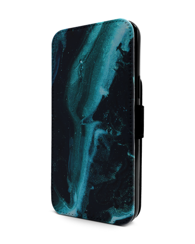 Deep Turquoise Sparkle Handy Klapphülle Apple iPhone 13 Pro Max