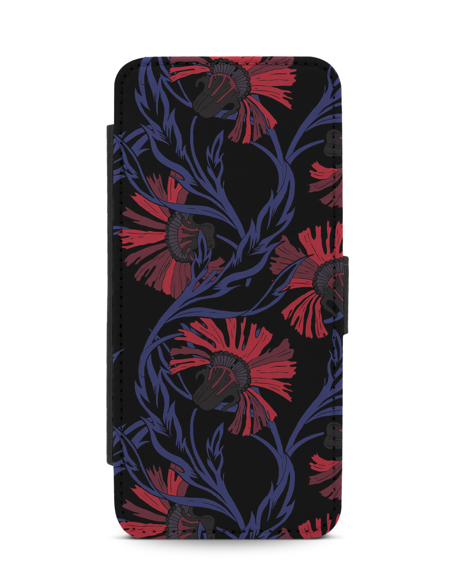Midnight Floral Handy Klapphülle Samsung Galaxy S20: Vorderansicht