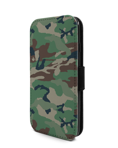 Green and Brown Camo Handy Klapphülle Apple iPhone 7, Apple iPhone 8, Apple iPhone SE (2020), Apple iPhone SE (2022)