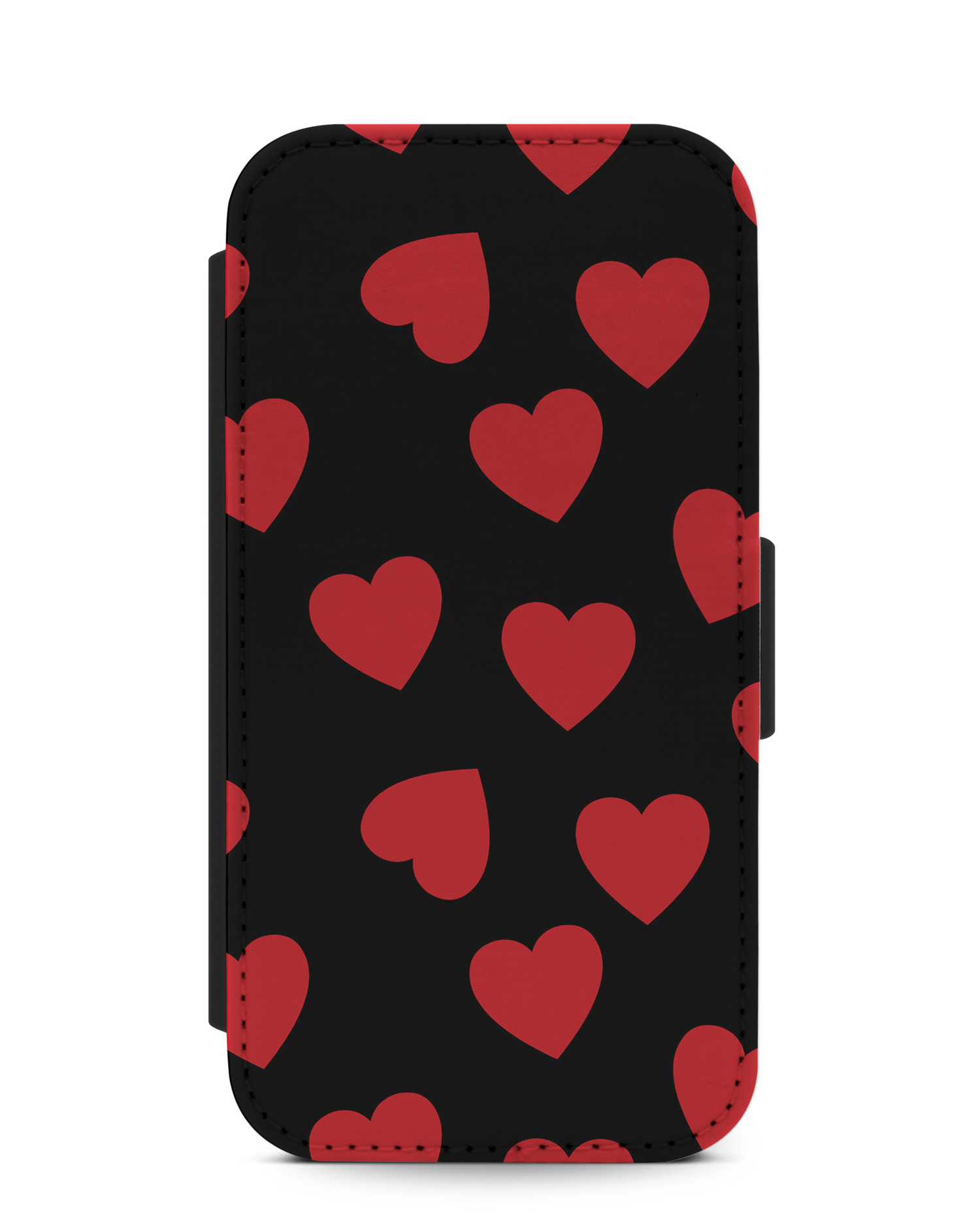 Repeating Hearts Handy Klapphülle Apple iPhone 7, Apple iPhone 8, Apple iPhone SE (2020), Apple iPhone SE (2022): Vorderansicht