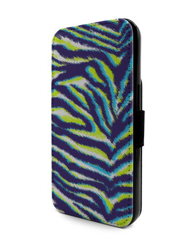 Neon Zebra Handy Klapphülle Apple iPhone 13