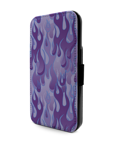 Purple Flames Handy Klapphülle Apple iPhone 13