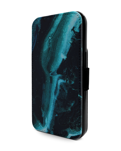Deep Turquoise Sparkle Handy Klapphülle Apple iPhone 13