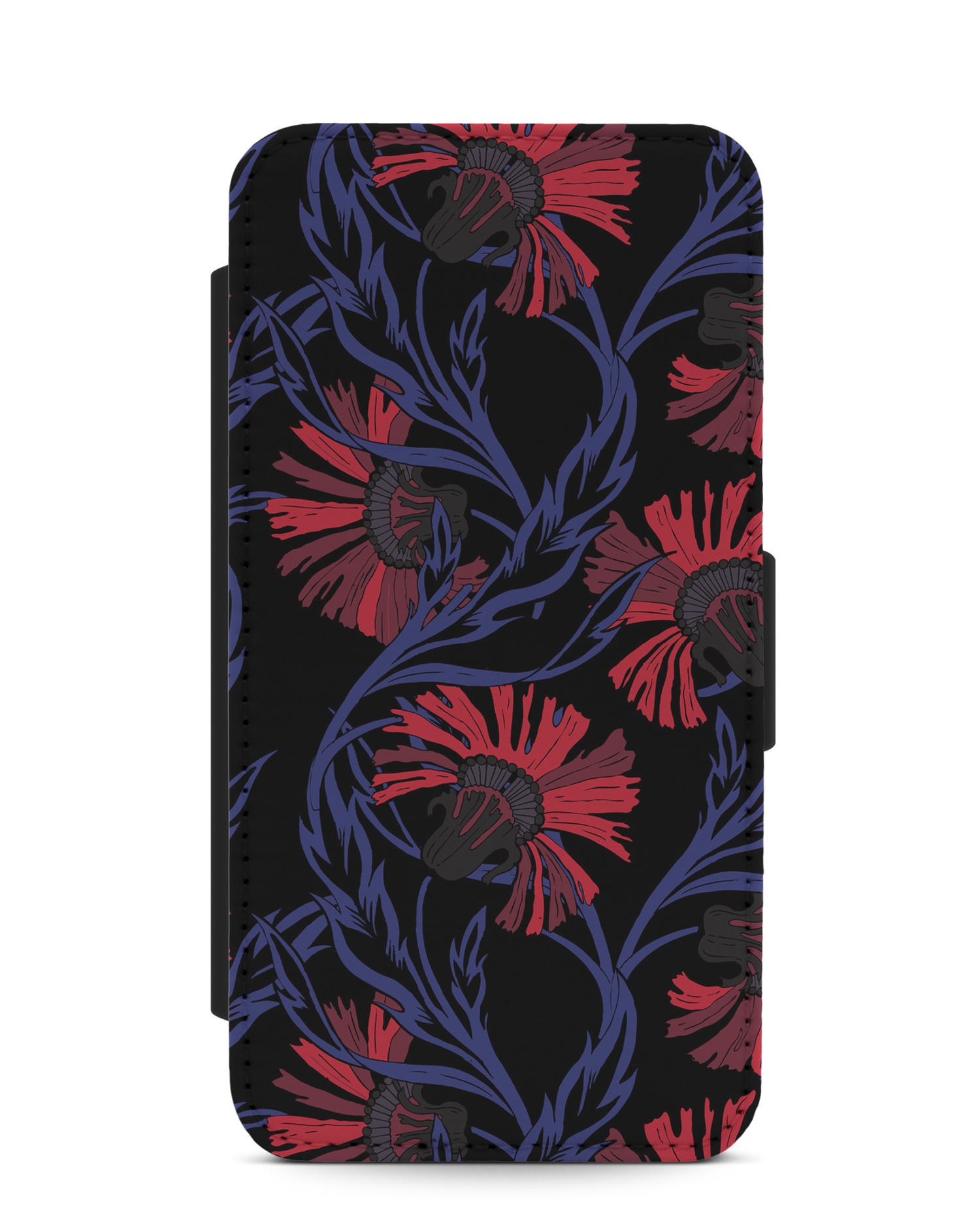 Midnight Floral Handy Klapphülle Samsung Galaxy S10e: Vorderansicht