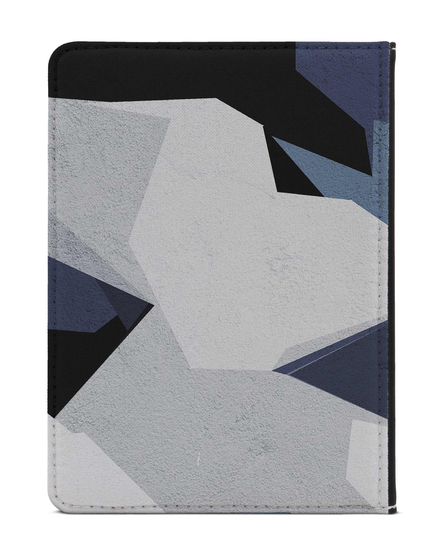 Geometric Camo Blue eBook Reader Hülle XS: Rückseite