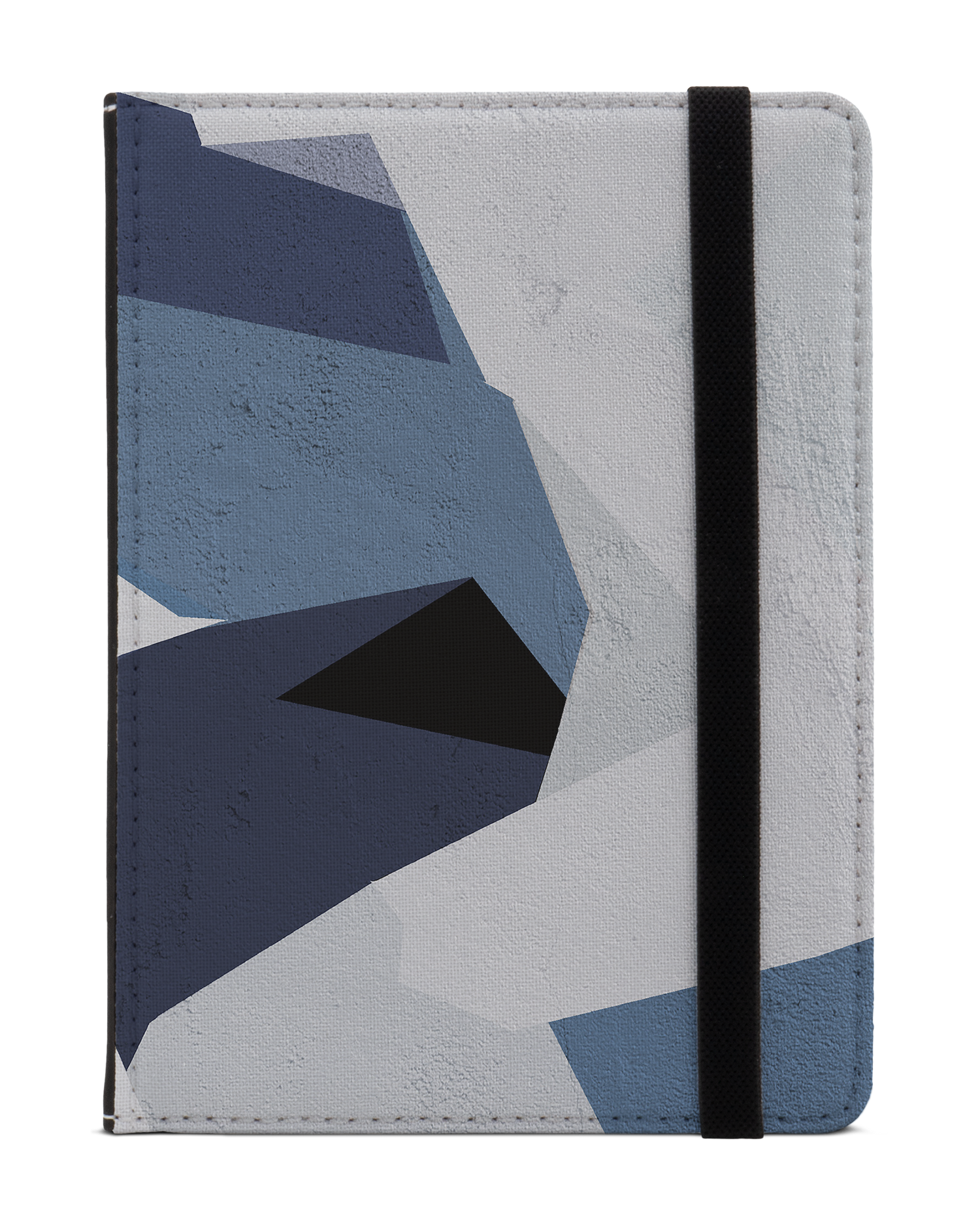 Geometric Camo Blue eBook Reader Hülle XS: Frontansicht