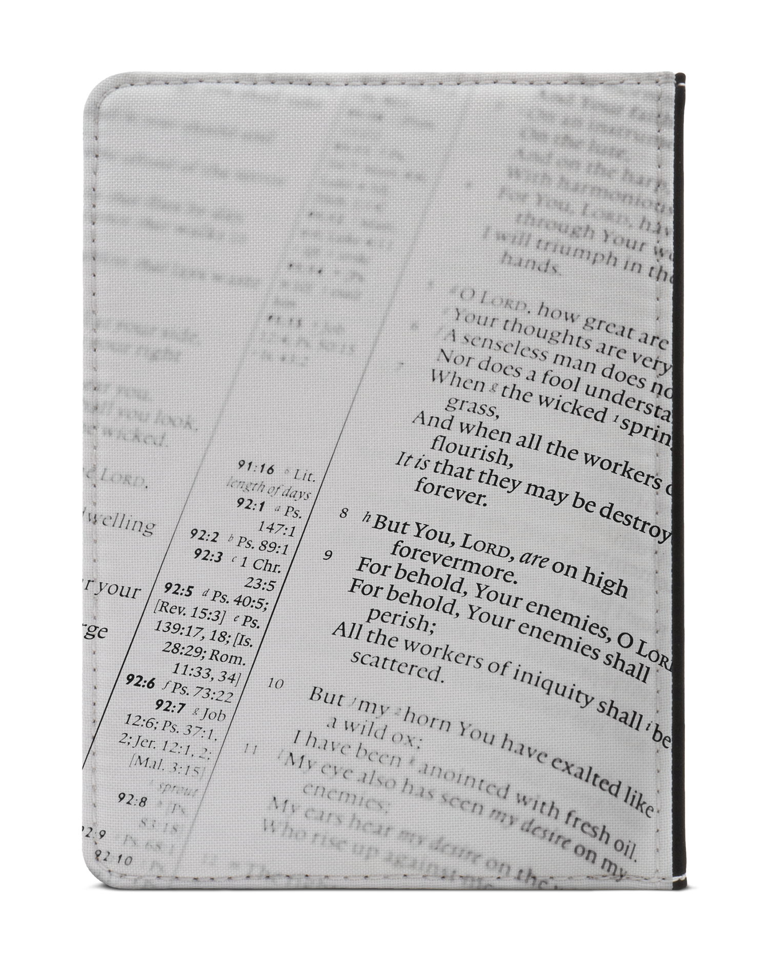 Bible Verse eBook Reader Hülle XS: Rückseite